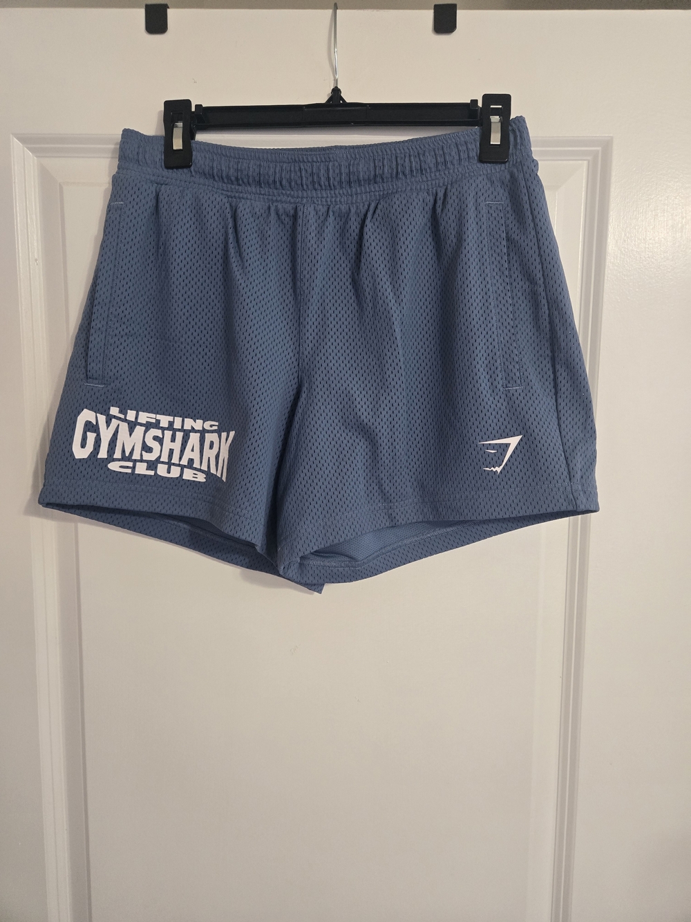 Gymshark Women’s Lifting Club Mesh Shorts — Dusty Blue